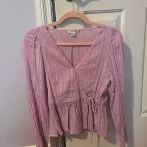 American Eagle Lavender Long Sleeve